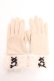 画像1: axes femme / 編み上げリボン手袋  ベージュ Y-26-01-24-004-AX-ZA-SZ-ZY (1)