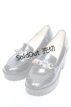 画像1: axes femme / 厚底ローファー  黒 Y-26-01-24-033-AX-SH-SZ-ZY