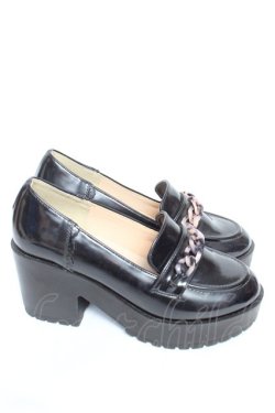 画像4: axes femme / 厚底ローファー  黒 Y-26-01-24-033-AX-SH-SZ-ZY