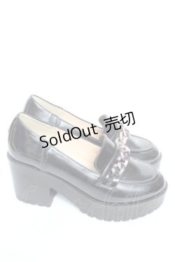 画像4: axes femme / 厚底ローファー  黒 Y-26-01-24-033-AX-SH-SZ-ZY