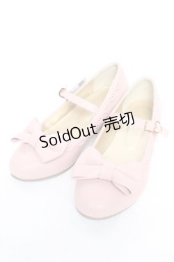 画像1: axes femme kawaii / ローヒールリボンパンプス M ピンク Y-26-01-24-035-AX-SH-SZ-ZY