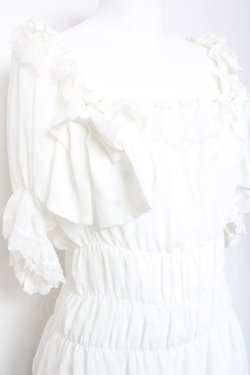 画像4: ATELIER PIERROT / Twinkle Ribbons Blouse  ホワイト Y-26-01-24-036-EL-BL-SZ-ZY