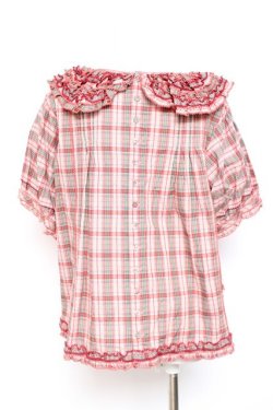 画像3: PINK HOUSE / タータンチェックブラウス F ピンク Y-26-01-24-037-LO-BL-SZ-ZY