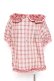 画像3: PINK HOUSE / タータンチェックブラウス F ピンク Y-26-01-24-037-LO-BL-SZ-ZY (3)