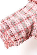 画像6: PINK HOUSE / タータンチェックブラウス F ピンク Y-26-01-24-037-LO-BL-SZ-ZS (6)