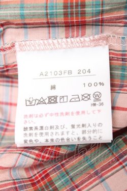 画像8: PINK HOUSE / タータンチェックブラウス F ピンク Y-26-01-24-037-LO-BL-SZ-ZY