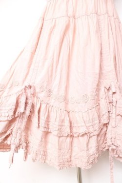 画像7: PINK HOUSE / ローズレース使いローンエプロンドレス  ピンク Y-26-01-27-012-LO-OP-SA-ZY