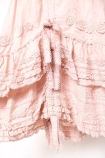 画像8: PINK HOUSE / ローズレース使いローンエプロンドレス  ピンク Y-26-01-27-012-LO-OP-SA-ZS (8)