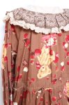 画像4: PINK HOUSE / strawberry choco bearプリントミディワンピース  ブラウン Y-26-01-27-013-LO-OP-AS-ZY (4)