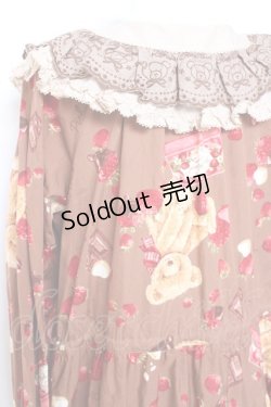 画像4: PINK HOUSE / strawberry choco bearプリントミディワンピース  ブラウン Y-26-01-27-013-LO-OP-AS-ZY