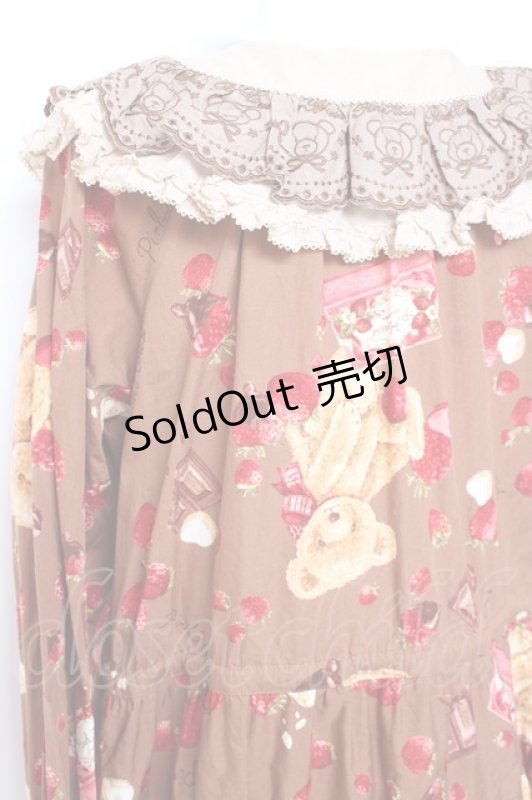 画像4: PINK HOUSE / strawberry choco bearプリントミディワンピース  ブラウン Y-26-01-27-013-LO-OP-AS-ZY (4)