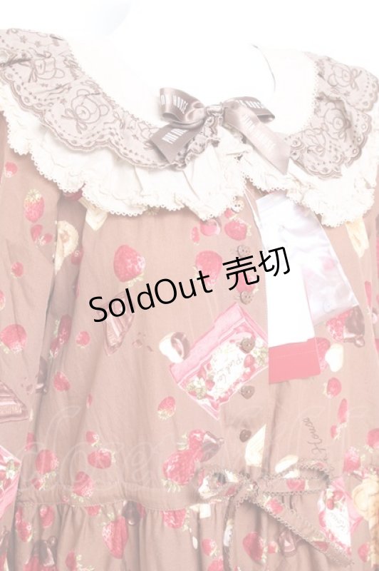 画像6: PINK HOUSE / strawberry choco bearプリントミディワンピース  ブラウン Y-26-01-27-013-LO-OP-AS-ZY (6)