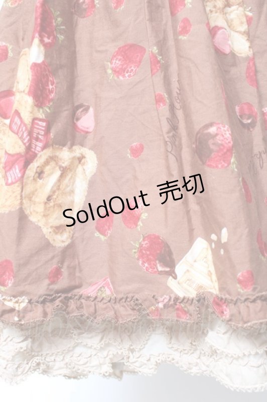 画像8: PINK HOUSE / strawberry choco bearプリントミディワンピース  ブラウン Y-26-01-27-013-LO-OP-AS-ZY (8)