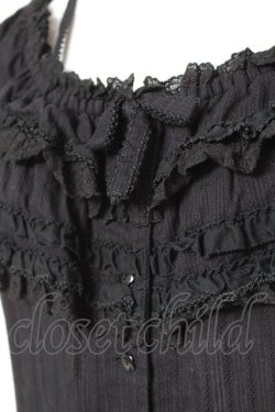 画像6: PINK HOUSE / オフショルティアードロングワンピース F 黒 Y-26-01-27-014-LO-OP-SZ-ZY