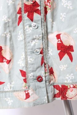 画像7: PINK HOUSE / 麦わら帽子×すずらん柄エプロンワンピース  ミント Y-26-01-27-016-LO-OP-SZ-ZY