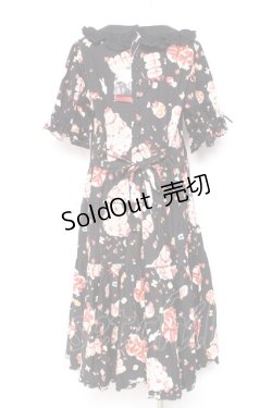画像3: PINK HOUSE / アニバーサリーケーキプリントミディワンピース  黒 Y-26-01-27-018-LO-OP-SZ-ZY