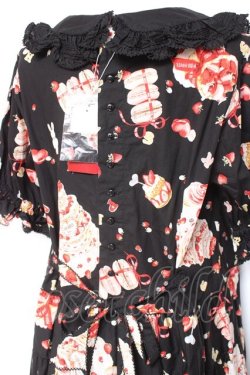 画像4: PINK HOUSE / アニバーサリーケーキプリントミディワンピース  黒 Y-26-01-27-018-LO-OP-SZ-ZY