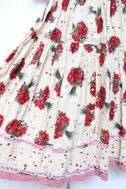 画像9: WONDERFUL WORLD / いちごブーケチェックワンピース  イエロー Y-26-01-27-019-LO-OP-SZ-ZY