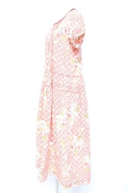 画像2: WONDERFUL WORLD / ローズブーケチェック柄ワンピース F ピンク Y-26-01-27-020-LO-OP-SZ-ZY