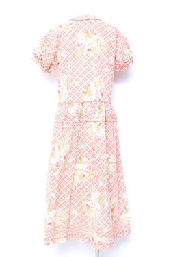 画像3: WONDERFUL WORLD / ローズブーケチェック柄ワンピース F ピンク Y-26-01-27-020-LO-OP-SZ-ZY