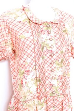 画像5: WONDERFUL WORLD / ローズブーケチェック柄ワンピース F ピンク Y-26-01-27-020-LO-OP-SZ-ZY