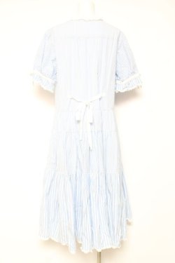 画像3: PINK HOUSE / ストライプティアードワンピース F サックス Y-26-01-27-022-LO-OP-SZ-ZY