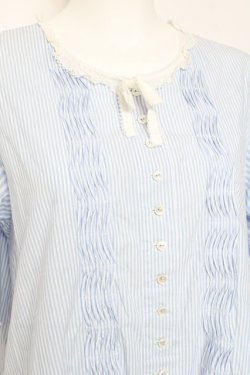 画像6: PINK HOUSE / ストライプティアードワンピース F サックス Y-26-01-27-022-LO-OP-SZ-ZY