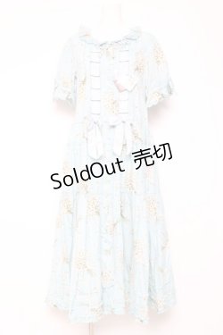 画像1: PINK HOUSE / スマイリーマーガレットプリントワンピース F サックス Y-26-01-27-023-LO-OP-SZ-ZY