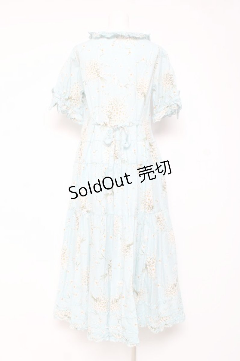 画像3: PINK HOUSE / スマイリーマーガレットプリントワンピース F サックス Y-26-01-27-023-LO-OP-SZ-ZY (3)