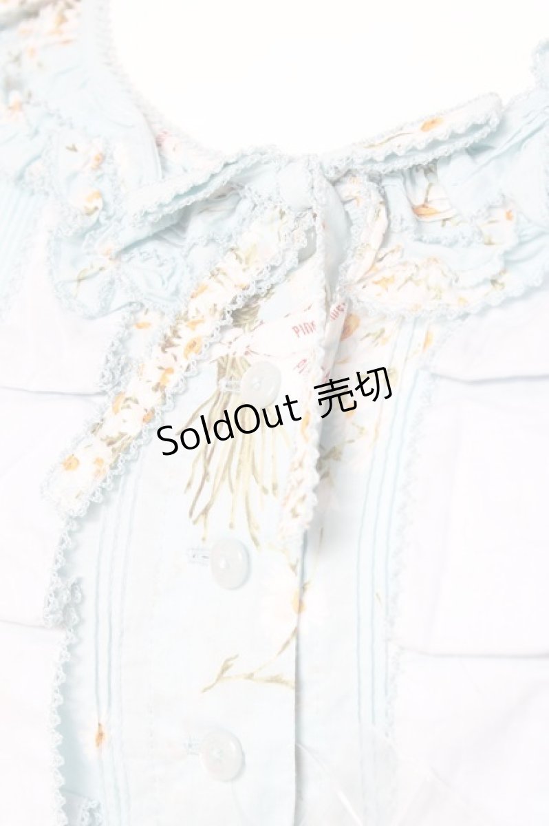 画像7: PINK HOUSE / スマイリーマーガレットプリントワンピース F サックス Y-26-01-27-023-LO-OP-SZ-ZY (7)