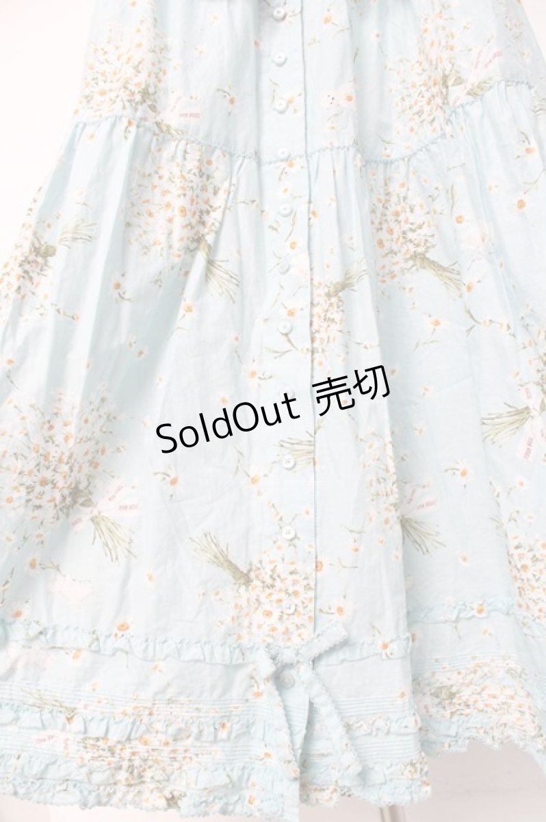 画像10: PINK HOUSE / スマイリーマーガレットプリントワンピース F サックス Y-26-01-27-023-LO-OP-SZ-ZY (10)