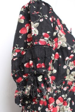 画像5: PINK HOUSE / いちごブーケフリルワンピース F 黒 Y-26-01-27-025-LO-OP-SZ-ZY