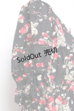 画像5: PINK HOUSE / いちごブーケフリルワンピース F 黒 Y-26-01-27-025-LO-OP-SZ-ZY