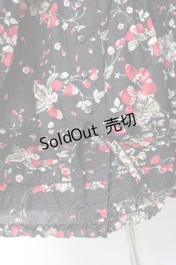 画像7: PINK HOUSE / いちごブーケフリルワンピース F 黒 Y-26-01-27-025-LO-OP-SZ-ZY