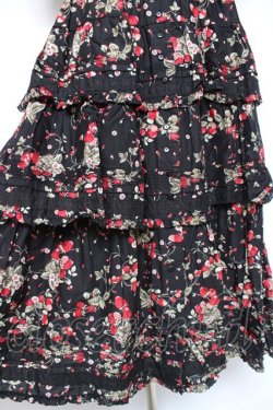 画像8: PINK HOUSE / いちごブーケフリルワンピース F 黒 Y-26-01-27-025-LO-OP-SZ-ZY