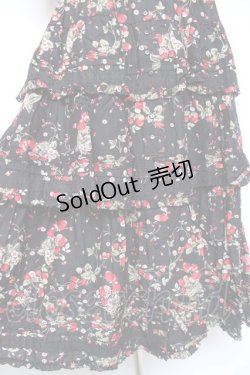 画像8: PINK HOUSE / いちごブーケフリルワンピース F 黒 Y-26-01-27-025-LO-OP-SZ-ZY