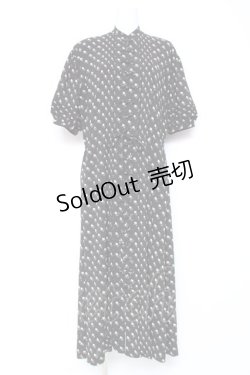 画像1: KANEKO ISAO / チャイナカラーワンピース  ブラック Y-26-01-27-026-EL-OP-SA-ZY