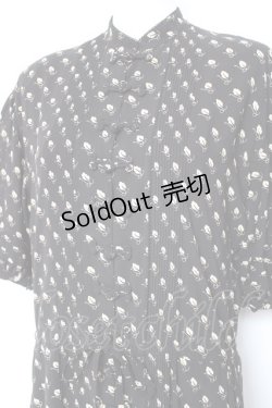 画像4: KANEKO ISAO / チャイナカラーワンピース  ブラック Y-26-01-27-026-EL-OP-SA-ZY