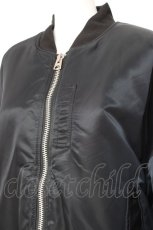画像5: CIVARIZE / レースアップビッグシルエットMA-1ジャケット 44 ブラック Y-26-01-27-028-GO-CO-YM-ZTC067 (5)