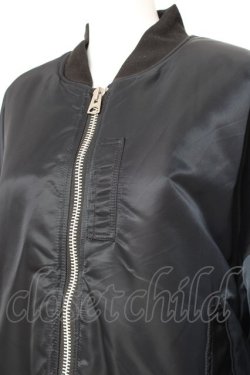 画像5: CIVARIZE / レースアップビッグシルエットMA-1ジャケット 44 ブラック Y-26-01-27-028-GO-CO-YM-ZY
