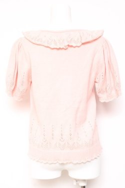 画像3: PINK HOUSE / パール使い透かし柄ニットカーディガン  ピンク Y-26-01-27-029-LO-TO-SA-ZY