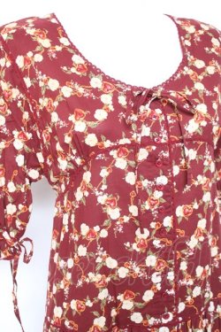 画像5: PINK HOUSE /ハートチェーンフラワーフリルワンピース F ボルドー Y-26-01-27-003-LO-OP-SZ-ZY