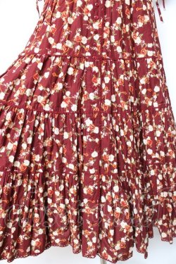 画像6: PINK HOUSE /ハートチェーンフラワーフリルワンピース F ボルドー Y-26-01-27-003-LO-OP-SZ-ZY