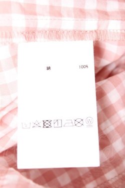 画像8: PINK HOUSE / ギンガムチェックパッチワークフリルブラウス F ピンク Y-26-01-27-032-LO-BL-SZ-ZY