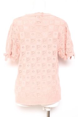 画像3: PINK HOUSE / フラワーバスケットテディモチーフ付きカーディガン  ピンク Y-26-01-27-034-LO-TO-SZ-ZY