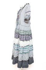 画像2: PINK HOUSE / ギンガムティアードワンピース  グリーン Y-26-01-27-035-LO-OP-SZ-ZS (2)