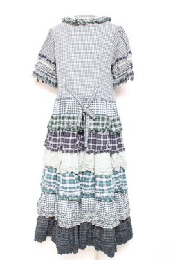 画像3: PINK HOUSE / ギンガムティアードワンピース  グリーン Y-26-01-27-035-LO-OP-SZ-ZY