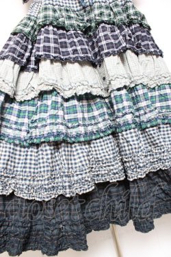 画像7: PINK HOUSE / ギンガムティアードワンピース  グリーン Y-26-01-27-035-LO-OP-SZ-ZY