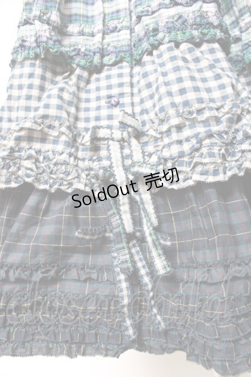 画像8: PINK HOUSE / ギンガムティアードワンピース  グリーン Y-26-01-27-035-LO-OP-SZ-ZS (8)