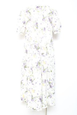 画像3: PINK HOUSE / リトルヴァイオレットプリントミディワンピース F 白 Y-26-01-27-036-LO-OP-SZ-ZY